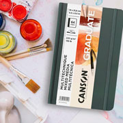 Foto de Cuaderno Canson Graduate Mix Media 14 X 21.6 Cm De 220Gr Con 64 Hojas 