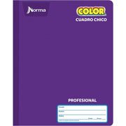 Foto de Cuaderno cosido profesional Norma Color 360 cuadro chico 100 hojas 