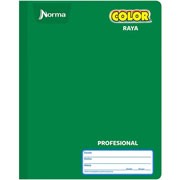 Foto de Cuaderno cosido profesional Norma Color 360 de raya 100 hojas 