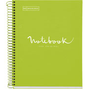 Foto de Cuaderno Forma Francesa Miquelrius Emotions 5 MM 120 Hojas Lima 