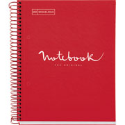 Foto de Cuaderno Forma Francesa Miquelrius Emotions 5 MM 120 Hojas Rojo 