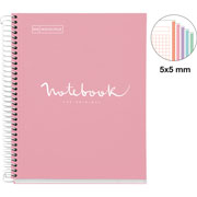 Foto de Cuaderno Forma Francesa Cuadro Chico Miquelrius Emotions 120 hojas Rosa 