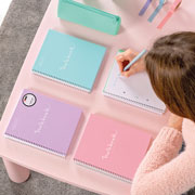 Foto de Cuaderno Forma Francesa Miquelrius Emotions 80 Hojas Rosa Puntos 