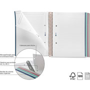 Foto de CUADERNO FORMA FRANCESA MIQUELRIUS GINKGO AZUL DB RAYA 120 HOJAS 