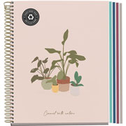 Foto de CUADERNO FORMA FRANCESA MIQUELRIUS NORDIC PLANTS DB CUADRO CHICO 120 HOJAS 