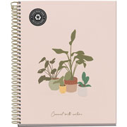 Foto de CUADERNO FORMA FRANCESA MIQUELRIUS NORDIC PLANTS DB CUADRO CHICO 120 HOJAS 