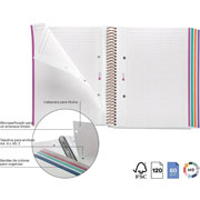 Foto de CUADERNO FORMA FRANCESA MIQUELRIUS VINTAGE LILY DB CUADRO CHICO 120 HOJAS 