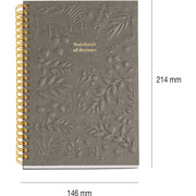 Foto de Cuaderno Forma Francesa Mqr British Bloom Grabado Raya 80 Hojas 