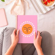 Foto de Cuaderno forma francesa MQR Joy Sun pasta dura 5mm 120 hojas 