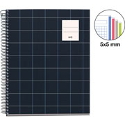 Foto de Cuaderno Forma Francesa Mqr Rider 5Mm 100 Hojas Negro 