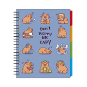 Foto de Cuaderno Forma Francesa Senfort Capibara Espiral Cuadrícula 5 mm 100 Hojas 