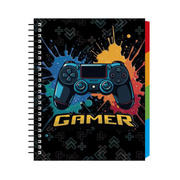 Foto de Cuaderno Forma Francesa Senfort Gamer Espiral Cuadrícula 5 mm 100 Hojas 