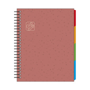 Foto de Cuaderno Forma Francesa Senfort Seoul Espiral Cuadrícula 5 mm 100 Hojas Siena 