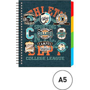 Foto de CUADERNO FORMA FRANCESA SNF ORIGINAL CUADRO 5MM 120 HOJAS 