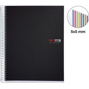 Foto de Cuaderno Profesional Cuadro Chico Forma Francesa Miquelrius Negro 5 MM 200 Hojas  