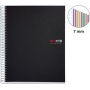 Foto de Cuaderno Profesional Rayas Forma Francesa Miquelrius  Negro 200 Hojas 