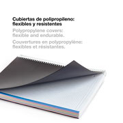 Foto de Cuaderno Profesional Rayas Forma Francesa Miquelrius  Negro 200 Hojas 