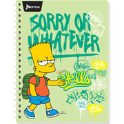 Foto de Cuaderno profesional Norma Simpsons doble arillo cuadro chico 100 hojas 