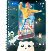 Foto de Cuaderno profesional Norma Toons doble arillo cuadro chico 100 hojas 