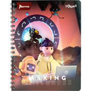 Foto de Cuaderno profesional Norma Toons doble arillo cuadro grande 100 hojas 