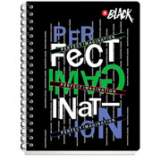 Foto de Cuaderno Profesional Scribe Black Db Doble Espiral 100 Hojas Cuadrícula 7 mm 