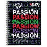 Foto de Cuaderno Profesional Scribe Black Db Doble Espiral 100 Hojas Cuadrícula 7 mm 