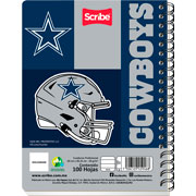 Foto de Cuaderno Profesional Scribe Nfl Doble Espiral 100 Hojas Cuadrícula 5 mm 
