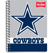 Foto de Cuaderno Profesional Scribe Nfl Doble Espiral 100 Hojas Cuadrícula 5 mm 