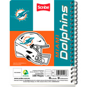 Foto de Cuaderno Profesional Scribe Nfl Doble Espiral 100 Hojas Cuadrícula 7 mm 