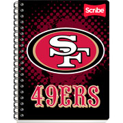 Foto de Cuaderno Profesional Scribe Nfl Doble Espiral 100 Hojas Raya 