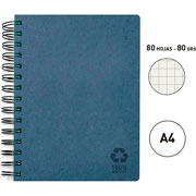 Foto de Cuaderno profesional Senfort Eco espiral cuadro chico 80 hojas azul 