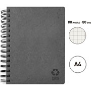 Foto de Cuaderno profesional Senfort Eco espiral cuadro chico 80 hojas gris 