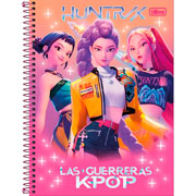 Foto de Cuaderno Profesional Tilibra Guerreras K-POP 80 Hojas Cuadrícula 5 mm 