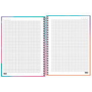 Foto de Cuaderno Profesional Tilibra Guerreras K-POP 80 Hojas Cuadrícula 5 mm 