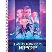 Foto de Cuaderno Profesional Tilibra Guerreras K-POP 80 Hojas Cuadrícula 5 mm 