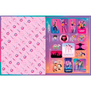 Foto de Cuaderno Profesional Tilibra Guerreras Kpop 80 Hojas Cuadrícula 7 mm 