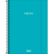Foto de Cuaderno Profesional Tilibra Neon 160 Hojas Raya Azul 