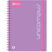 Foto de Cuaderno universitario de raya Norma unicam pasta gruesa doble arillo 160 hojas 