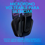 Foto de DIADEMA LOGITECH G335 GAMING CON MICRÓFONO PLEGABLE NEGRO 