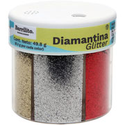 Foto de Diamantina con Aplicador 6 colores Basicos Barrilito 