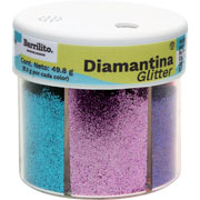 Foto de Diamantina De 6 Colores Neón Barrilito Con Aplicador 