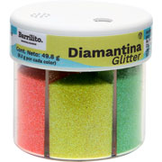 Foto de Diamantina De 6 Colores Neón Barrilito Con Aplicador 