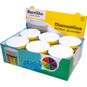 Foto de Diamantina De 6 Colores Neón Barrilito Con Aplicador 