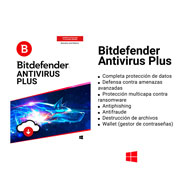 Foto de ESD BITDEFENDER ANTIVIRUS PLUS 1AÑO 5 USUARIOS 