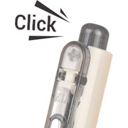 Foto de Estilógrafo Desechable Writech Clictek Retráctil Negro 0.05 