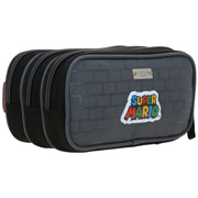 Foto de Estuche Escolar Bowser Gris Chenson Mb70982 