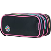 Foto de Estuche Escolar Chenson Happy Girl Alely Triple Negro 