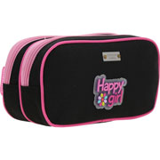 Foto de Estuche Escolar Chenson Happy Girl Negro Fucsia 