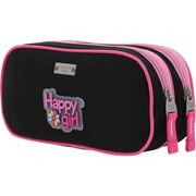 Foto de Estuche Escolar Chenson Happy Girl Negro Fucsia 