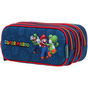 Foto de Estuche Escolar Chenson Mario Bros Y Luigi Azul 